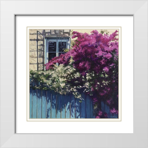 Summer Impresion White Modern Wood Framed Art Print with Double Matting by Strube, Ling