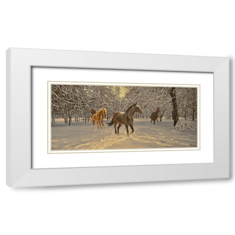 In the Winter White Modern Wood Framed Art Print with Double Matting by Adamov, Alexey