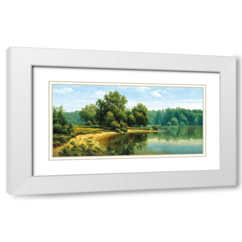 Russian Landscapes I White Modern Wood Framed Art Print with Double Matting by Priscepa, Igor
