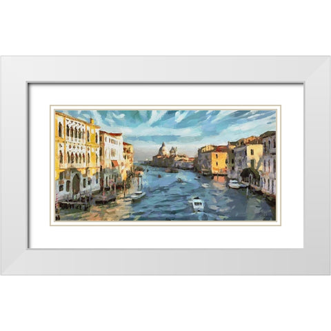 I Like Italy so much III White Modern Wood Framed Art Print with Double Matting by Medeiros, Celito
