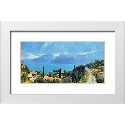I Like Italy so much IV White Modern Wood Framed Art Print with Double Matting by Medeiros, Celito