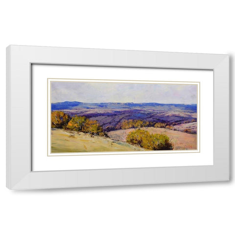 Cloud Shadows White Modern Wood Framed Art Print with Double Matting by Gercken, Graham