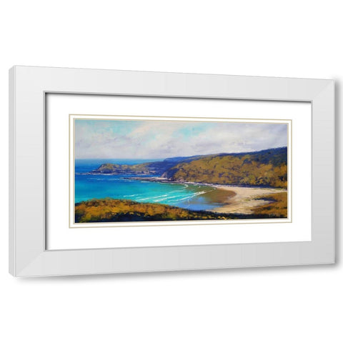 East Coast Australia White Modern Wood Framed Art Print with Double Matting by Gercken, Graham