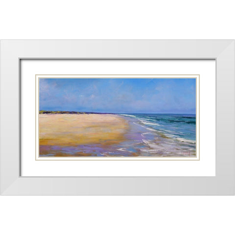 Low Tide White Modern Wood Framed Art Print with Double Matting by Gercken, Graham