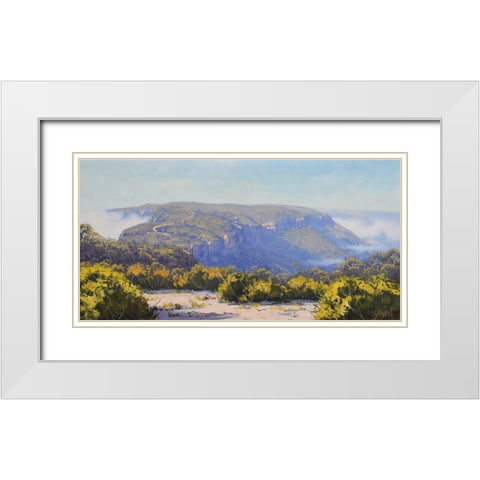 Narron Neck Katoomba White Modern Wood Framed Art Print with Double Matting by Gercken, Graham
