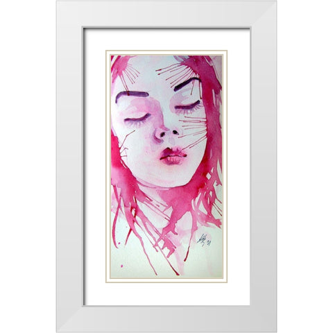 Dreamer White Modern Wood Framed Art Print with Double Matting by Kovacs, Anna Brigite