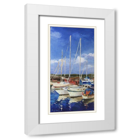 Summer in Denmark White Modern Wood Framed Art Print with Double Matting by Strube, Ling
