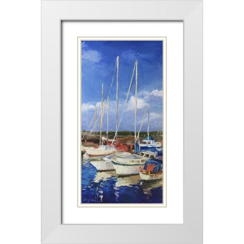 Summer in Denmark White Modern Wood Framed Art Print with Double Matting by Strube, Ling