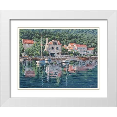 Monte Negro Image White Modern Wood Framed Art Print with Double Matting by Adamov, Alexey