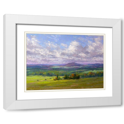 Cloud Shadows I White Modern Wood Framed Art Print with Double Matting by Chaney, Alan