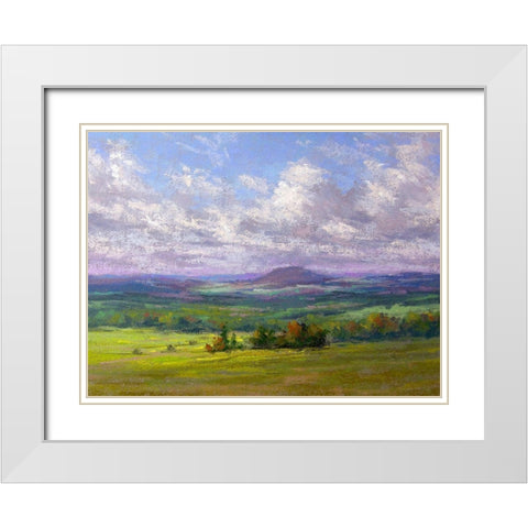 Cloud Shadows I White Modern Wood Framed Art Print with Double Matting by Chaney, Alan