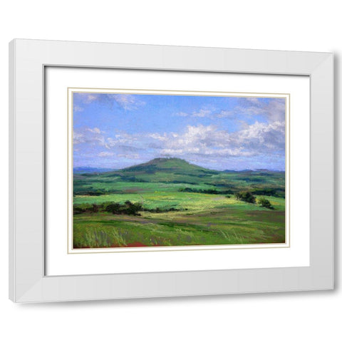 Early Summer White Modern Wood Framed Art Print with Double Matting by Chaney, Alan