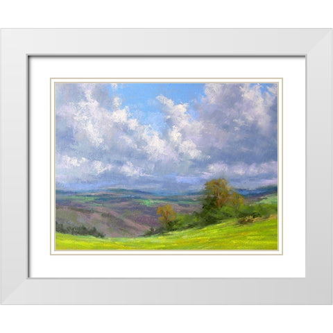 A Spring Day White Modern Wood Framed Art Print with Double Matting by Chaney, Alan