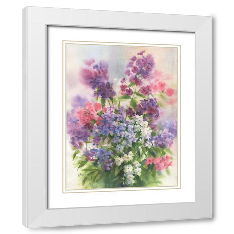 Phlox Smell White Modern Wood Framed Art Print with Double Matting by Besedina, Anastasiia
