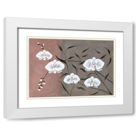 Modern Colours II White Modern Wood Framed Art Print with Double Matting by Dahlke, Izabella
