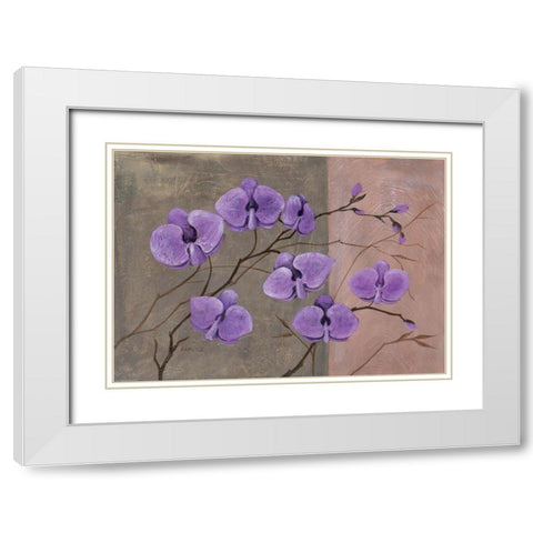 Modern Colours IIII White Modern Wood Framed Art Print with Double Matting by Dahlke, Izabella