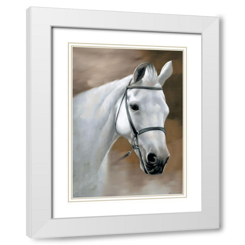 My Best Friend I White Modern Wood Framed Art Print with Double Matting by Petrikova, Eva