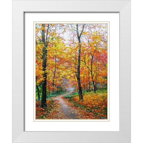 Autumn invite for Dreaming White Modern Wood Framed Art Print with Double Matting by Cernov, Ivan