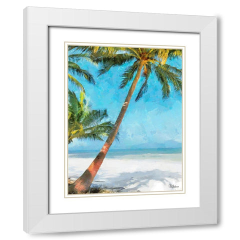Everyone Loves Palm Trees X White Modern Wood Framed Art Print with Double Matting by Medeiros, Celito