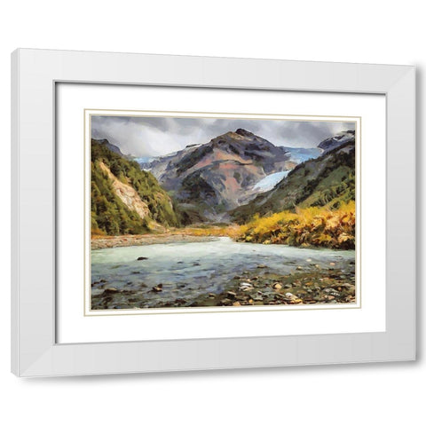 Iceland Trip I White Modern Wood Framed Art Print with Double Matting by Medeiros, Celito