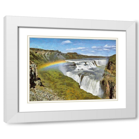 Iceland Trip II White Modern Wood Framed Art Print with Double Matting by Medeiros, Celito
