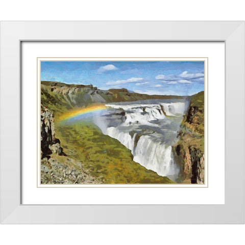 Iceland Trip II White Modern Wood Framed Art Print with Double Matting by Medeiros, Celito