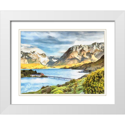 Rocky Nature VIII White Modern Wood Framed Art Print with Double Matting by Medeiros, Celito