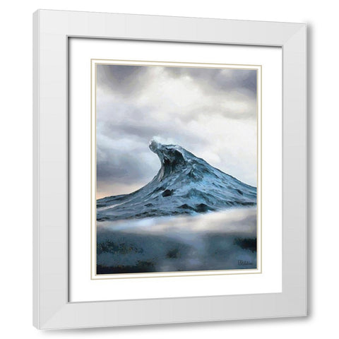 Rocky Nature XI White Modern Wood Framed Art Print with Double Matting by Medeiros, Celito
