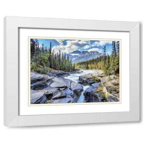 Jasper National Park I White Modern Wood Framed Art Print with Double Matting by Medeiros, Celito