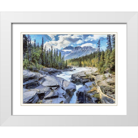 Jasper National Park I White Modern Wood Framed Art Print with Double Matting by Medeiros, Celito