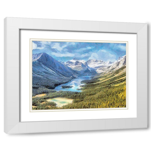Jasper National Park II White Modern Wood Framed Art Print with Double Matting by Medeiros, Celito
