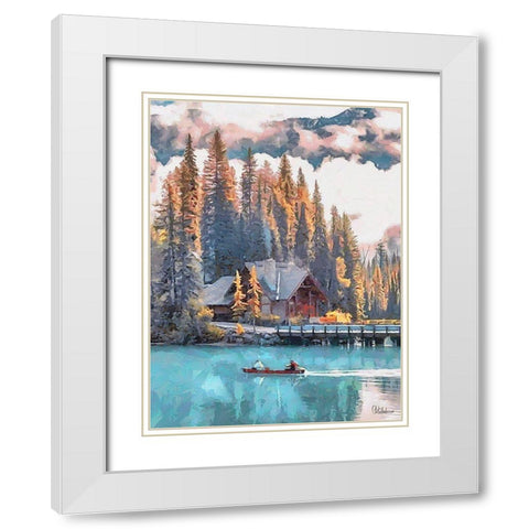 Jasper National Park III White Modern Wood Framed Art Print with Double Matting by Medeiros, Celito