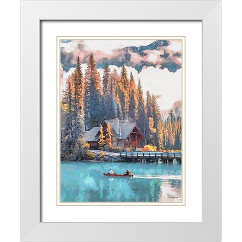Jasper National Park III White Modern Wood Framed Art Print with Double Matting by Medeiros, Celito