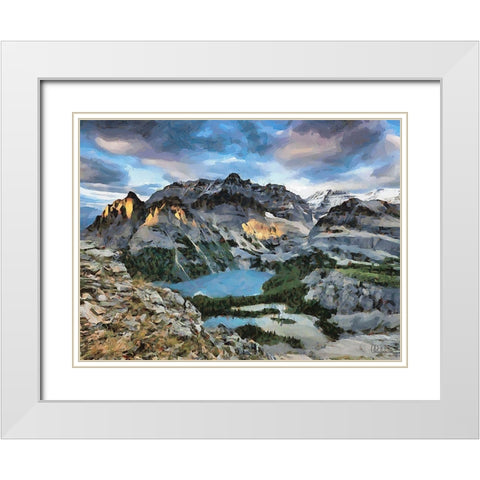 Jasper National Park IV White Modern Wood Framed Art Print with Double Matting by Medeiros, Celito