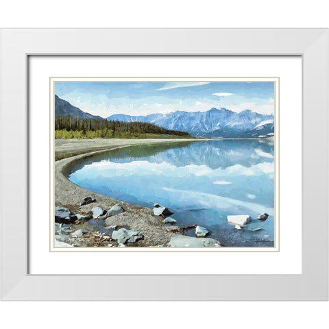 Jasper National Park VII White Modern Wood Framed Art Print with Double Matting by Medeiros, Celito