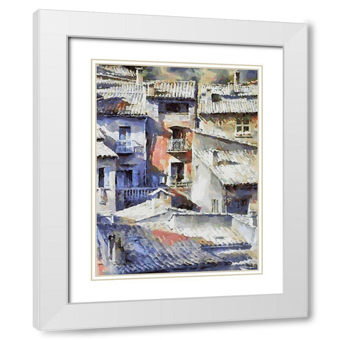 Venice Memmories III White Modern Wood Framed Art Print with Double Matting by Medeiros, Celito