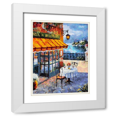 Memories of Italy III White Modern Wood Framed Art Print with Double Matting by Medeiros, Celito