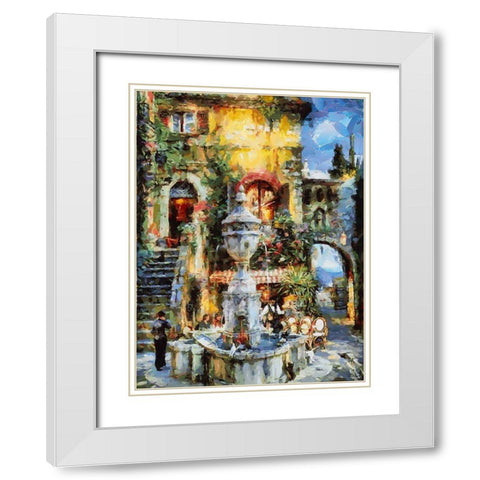 A House in the South III White Modern Wood Framed Art Print with Double Matting by Medeiros, Celito