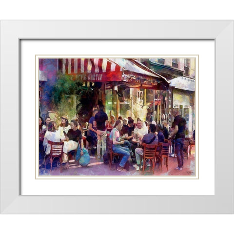 Late Afternoon in France White Modern Wood Framed Art Print with Double Matting by Medeiros, Celito