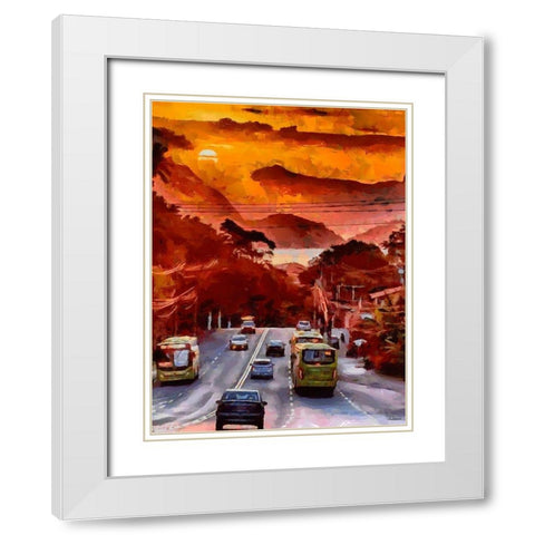 Return home White Modern Wood Framed Art Print with Double Matting by Medeiros, Celito