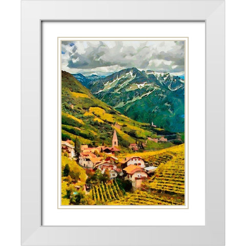 Memmories of Austria White Modern Wood Framed Art Print with Double Matting by Medeiros, Celito