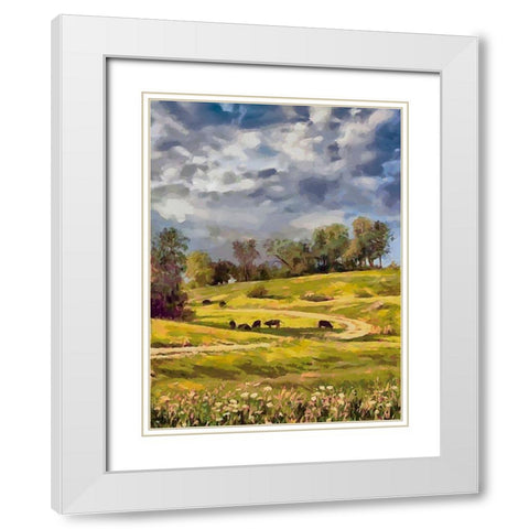 Long Way Home IV White Modern Wood Framed Art Print with Double Matting by Medeiros, Celito