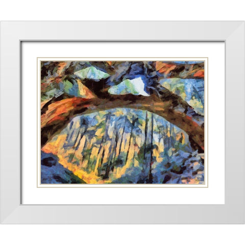 National Parks 7 White Modern Wood Framed Art Print with Double Matting by Medeiros, Celito