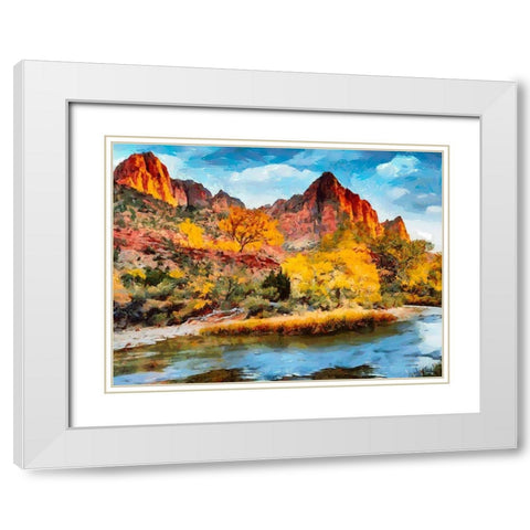 Great National Parks II White Modern Wood Framed Art Print with Double Matting by Medeiros, Celito