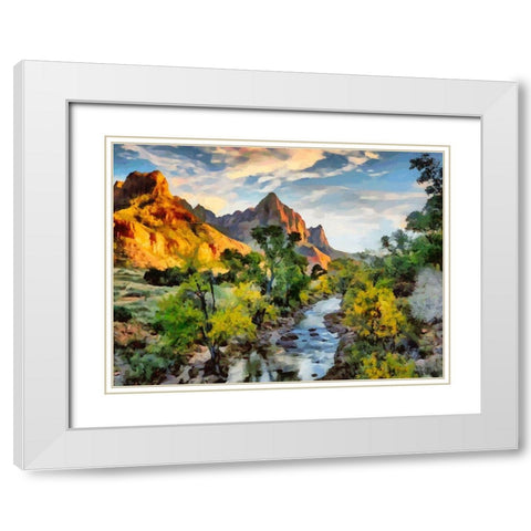 Great National Parks IV White Modern Wood Framed Art Print with Double Matting by Medeiros, Celito