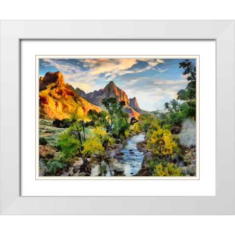 Great National Parks IV White Modern Wood Framed Art Print with Double Matting by Medeiros, Celito