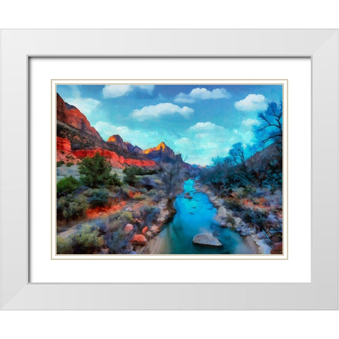 Great National Parks VI White Modern Wood Framed Art Print with Double Matting by Medeiros, Celito