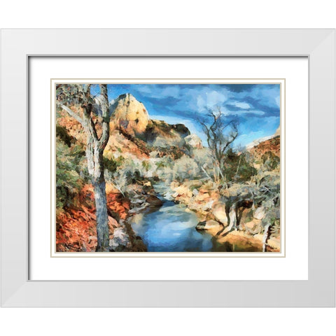 Great National Parks VII White Modern Wood Framed Art Print with Double Matting by Medeiros, Celito