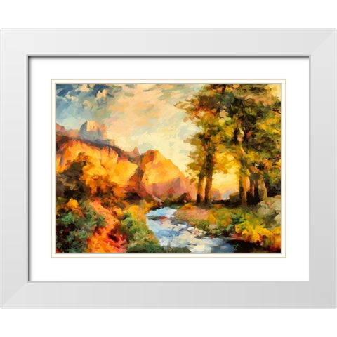 Great National Parks VIII White Modern Wood Framed Art Print with Double Matting by Medeiros, Celito