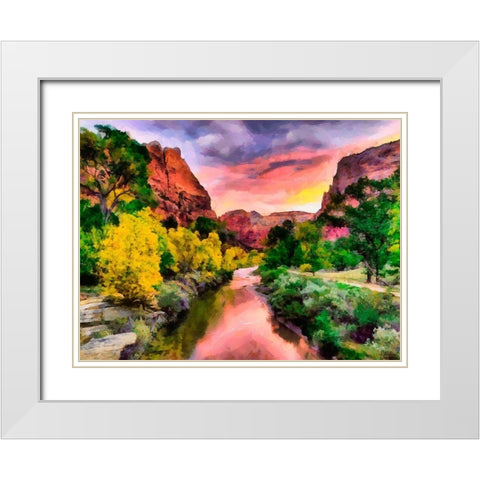 Great National Parks IX White Modern Wood Framed Art Print with Double Matting by Medeiros, Celito